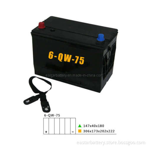 12V 75ah Calcium-Silver Sealed Mf Car Battery (80D26MF)